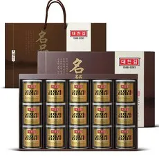 대천김 프리미엄 곱창김 캔김 30g x 15p 선물세트 + 쇼핑백, 1세트