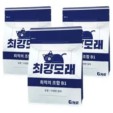 최강모래 응고형 최적의 조합 B1 고양이 모래, 6kg, 3개, 유향