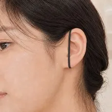 솔레르 더두꺼워진 얼굴 붓기 귀고무줄 300개입, 1개, 블랙