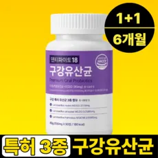 구강유산균 MG 특허 덴티파이토 18, 2개, 90정