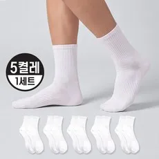 OP 남성용 스포츠 중목 양말 이중쿠션 면양말 프리미엄 양말 땀흡수 통기성 발냄새 방지 5켤레
