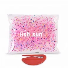 위시선 아동용 대용량 머리끈 500개 지퍼백 + 고무줄 커터 세트