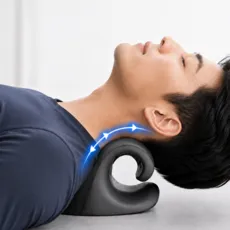 모어플랜 C커브 목 스트레칭 기구 넥스트레쳐, 딥 다크 차콜, 1개