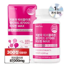 뉴트리정 저분자 피쉬콜라겐 펩타이드 87000 비오틴, 1개, 300정