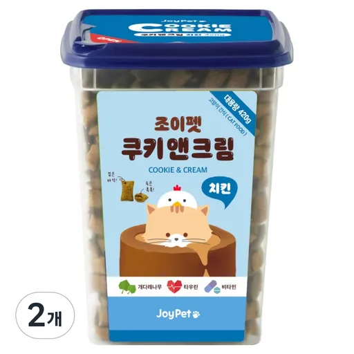 조이펫 고양이 쿠키 앤 크림 간식 메가박스