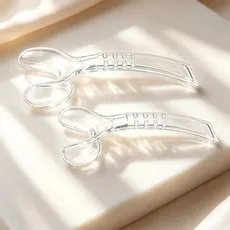 Y형 양치 도우미 개구기 1세트 (대형+소형) 가족용 칫솔질 보조 용품, 투명, 2개