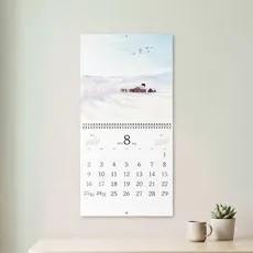17개월 구성 2026년 2027년 컬러비 일러스트 벽걸이달력 300x300mm, 마음의시선 벽캘린더, 1개