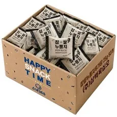찹쌀누룽지 무가당 쌀과자 검은콩 더고소한맛, 25g, 50개