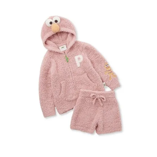 GELATO PIQUE [SESAME STREET] [KIDS] 엘모 후드티 숏팬츠 셋업 PKNT245420