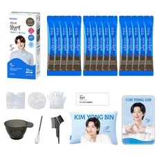 씨드비 물염색 15p + 김용빈 굿즈 세트, 미디엄브라운, 1세트