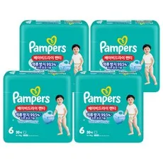 팸퍼스 베이비 드라이 아동공용 기저귀 팬티형, 6단계, 120매