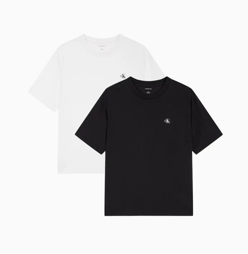 캘빈클라인 모노그램 로고 반팔 티셔츠 2PACK