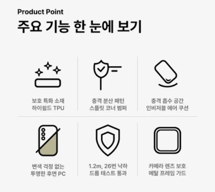 신지모루 에어가드 폰 케이스