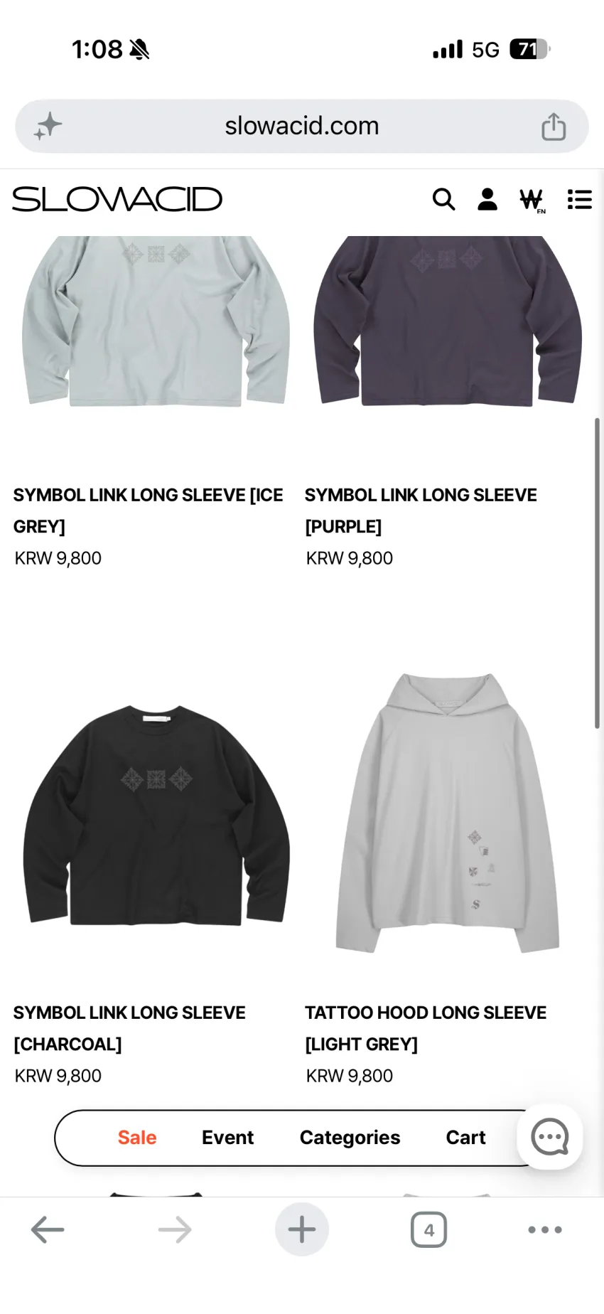 슬로우애시드 Rainy season sale