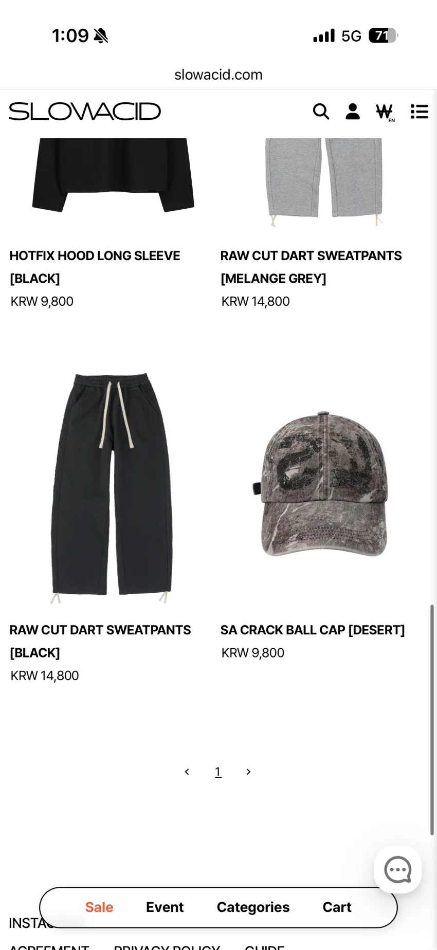 슬로우애시드 Rainy season sale