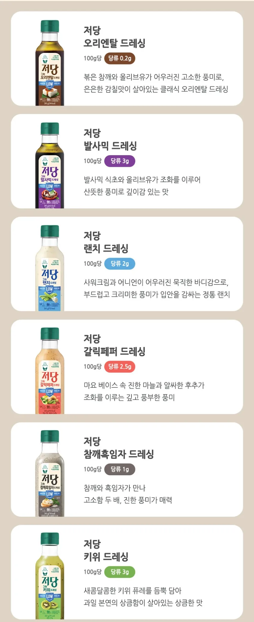 삼립 피그인더가든 저당 드레싱 3병