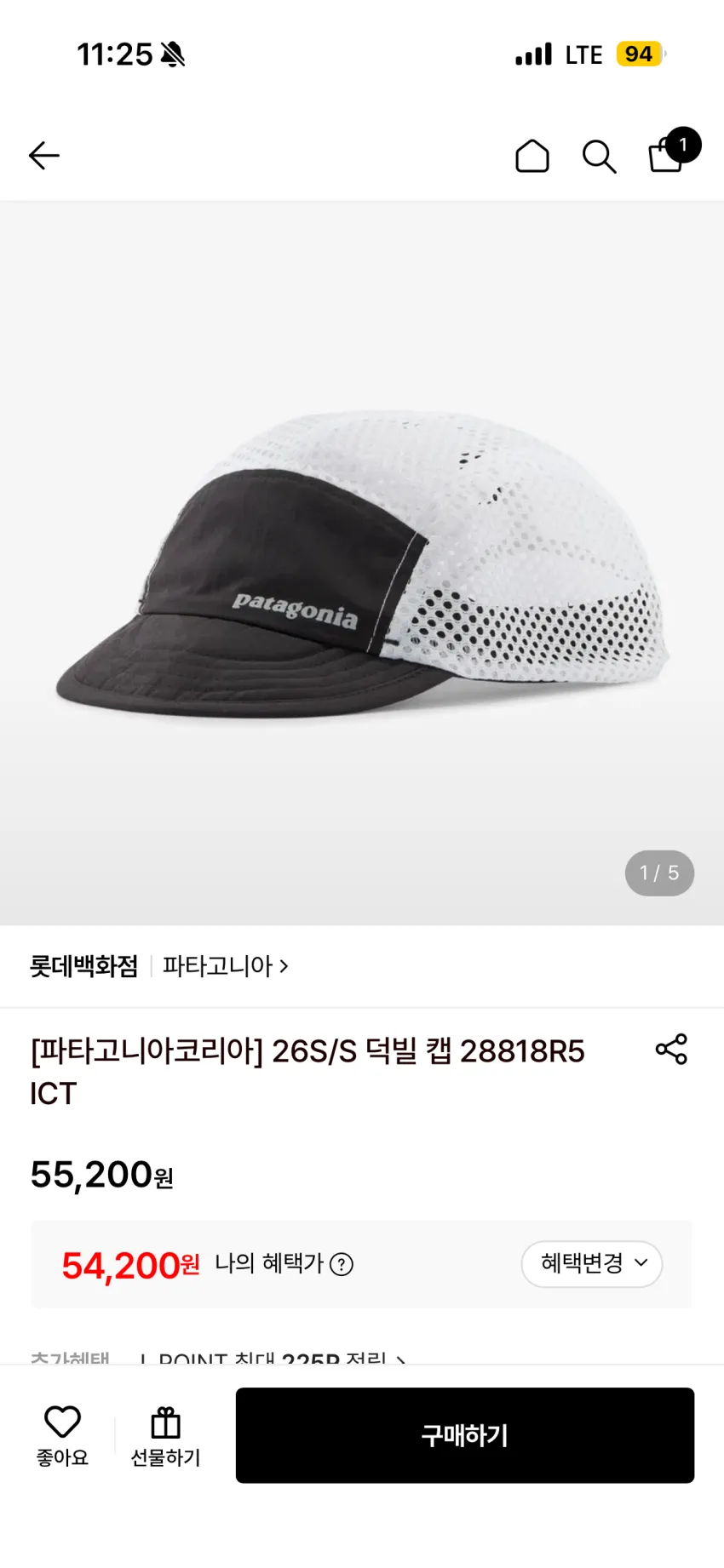 파타고니아 덕빌 캡