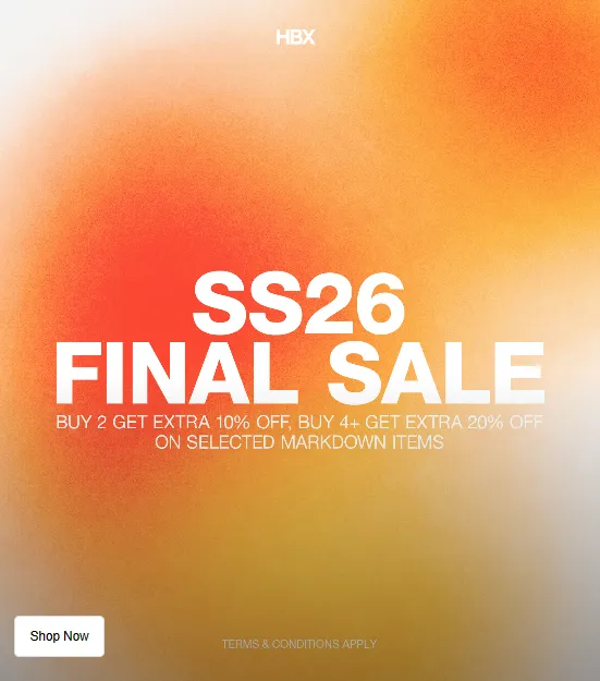HBX / SS26 FINAL SALE