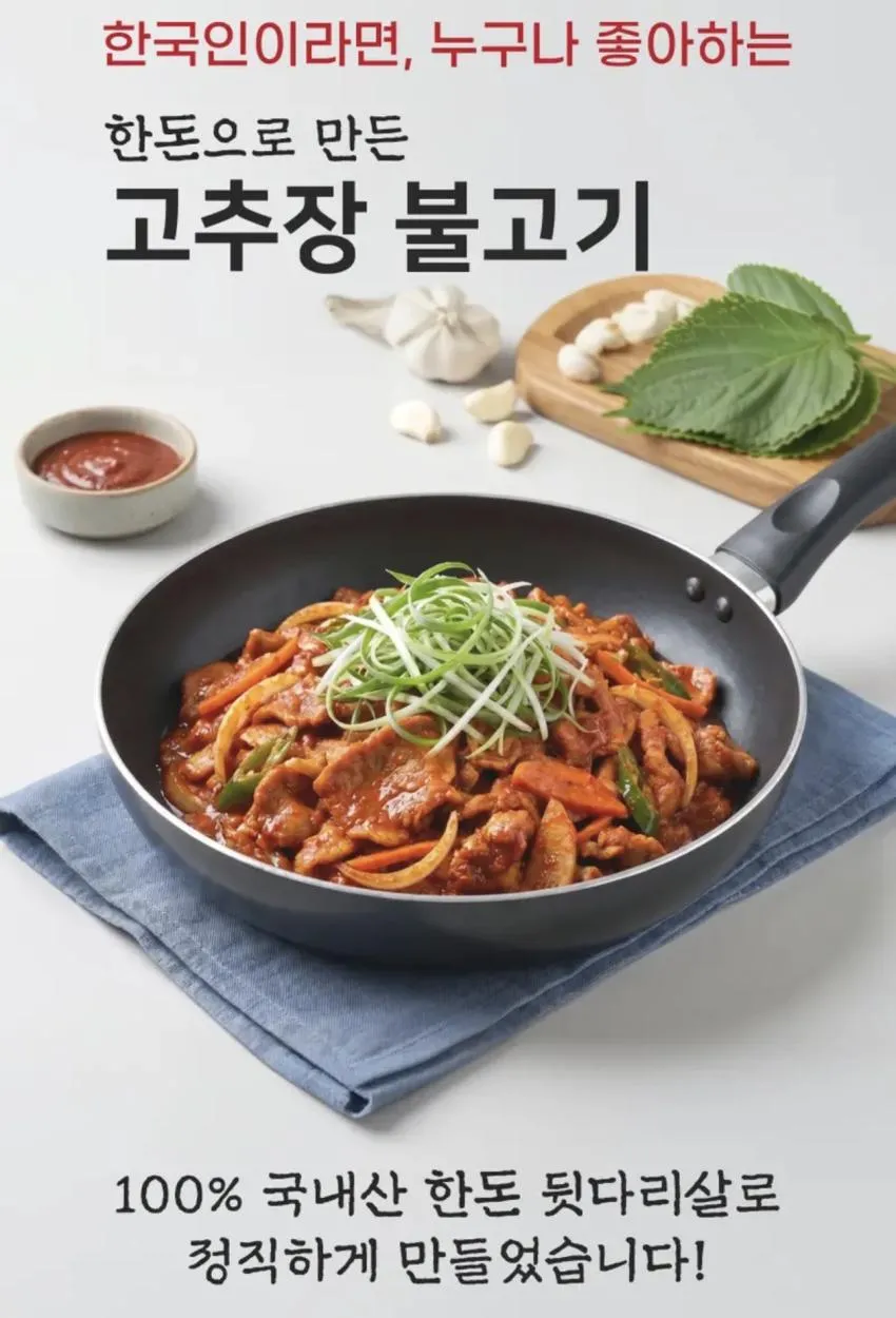 한돈 고추장 돼지불고기 1.2kg