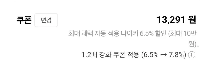 나이키 페이코 추가할인