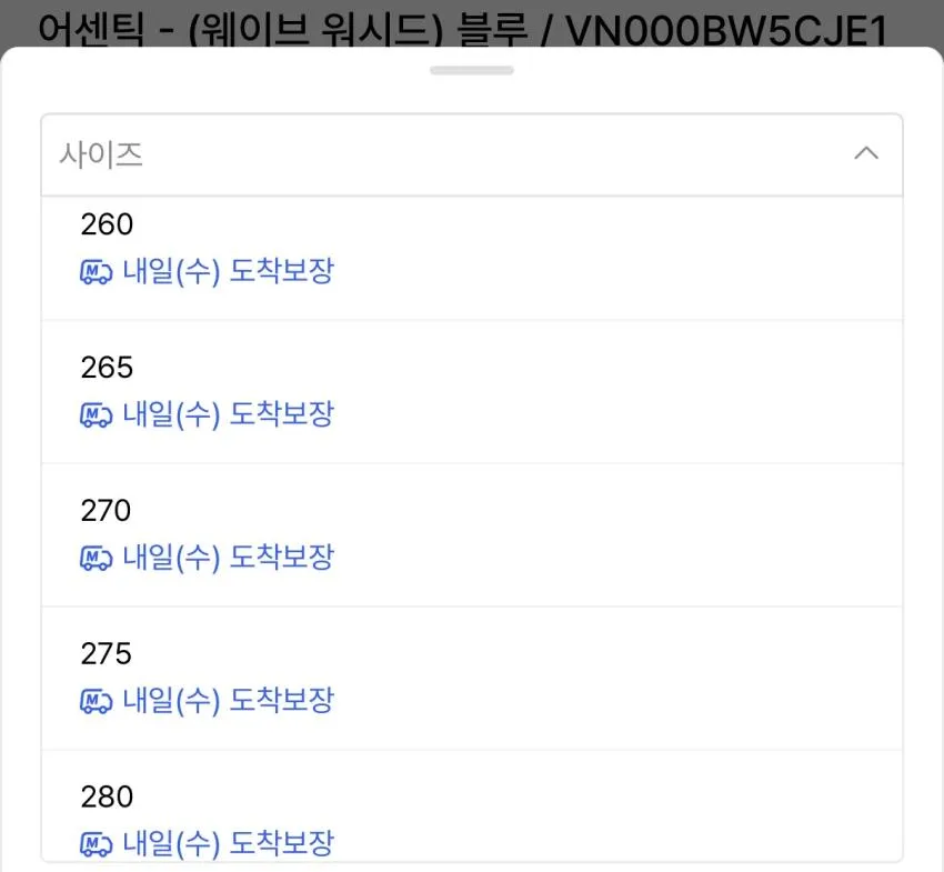 반스 어센틱 웨이브 워시드 ₩37,990