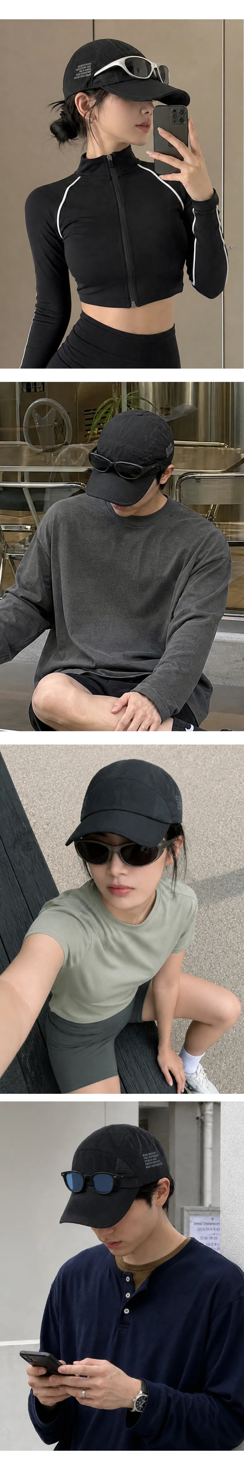 에어트랙 선글라스 메쉬 러닝 볼캡