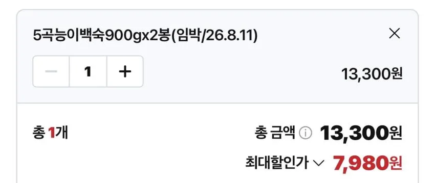 기한임박) 마니커 녹두 닭백숙 500g x 3개
