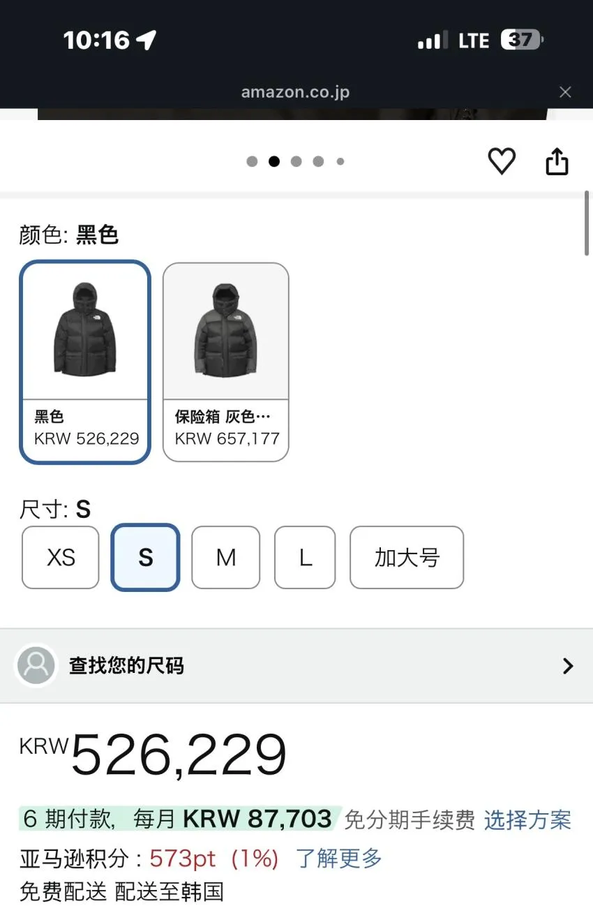 노스페이스 힘다운 파카 일판 2종