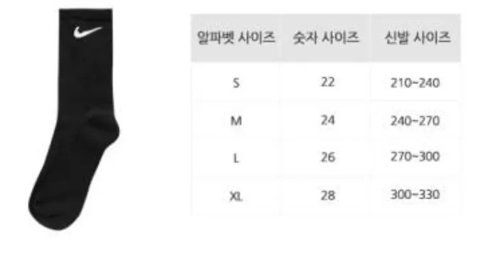 나이키 크루 삭스 3PACK 1만원 외