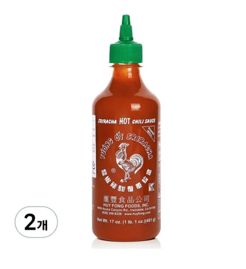 허이펑 스리라차 핫 칠리 시즈닝, 481g, 2개