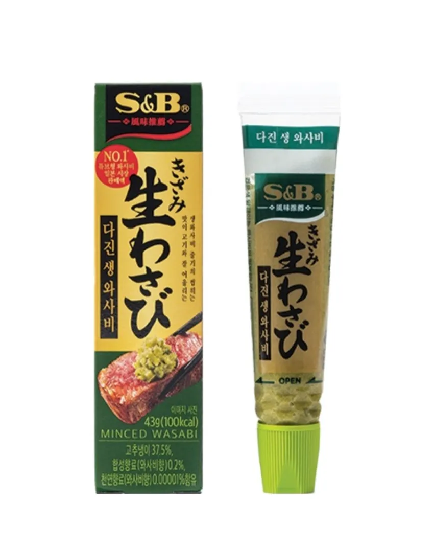 에스앤비 다진 생 와사비, 43g, 1개
