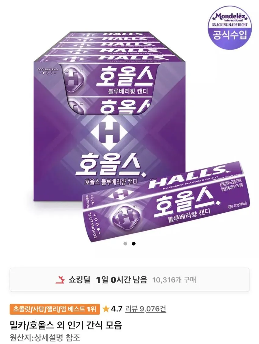 호올스스틱 블루베리 20개입