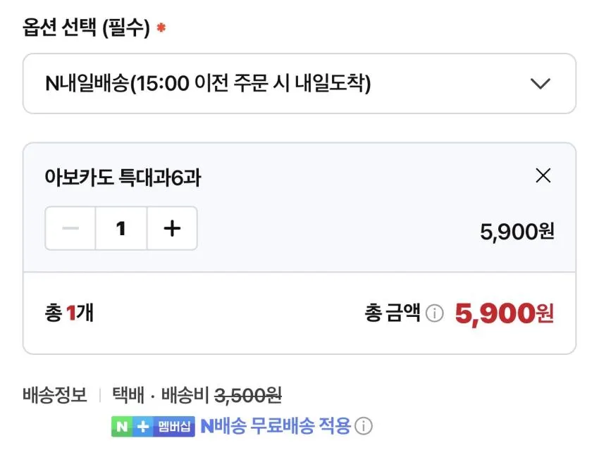 최상급 아보카도 직수입 특대과 6과