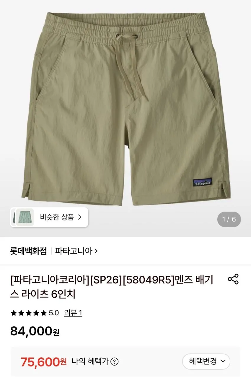 파타고니아 배기스 라이츠