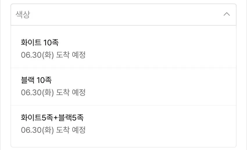 1996스탠다드 무지 드라이 핏 하프 삭스 10팩 8천원