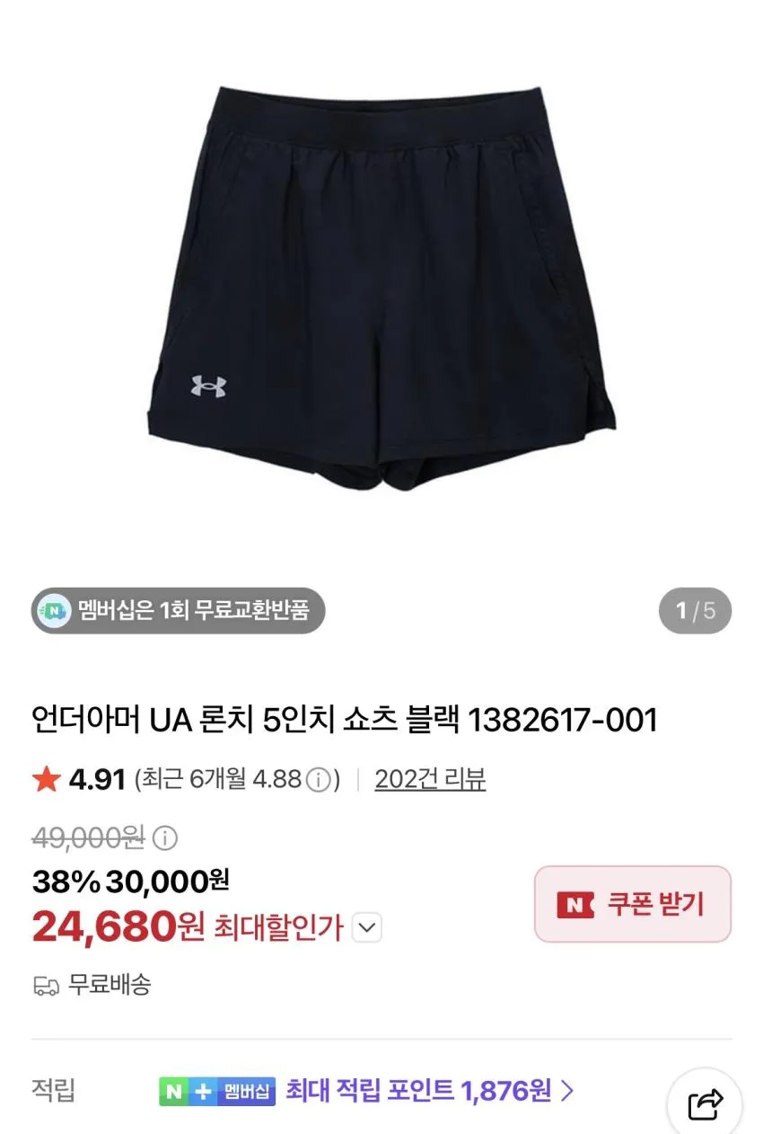 나이키 언스트럭처 데님 볼캡 1.8발 등
