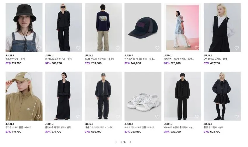 JUUN.J 네온서커 체크 오버핏 셔츠 외 샵핑딜