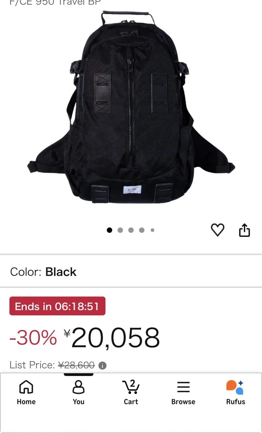 일마존 F/CE950백팩 무배, 무관세