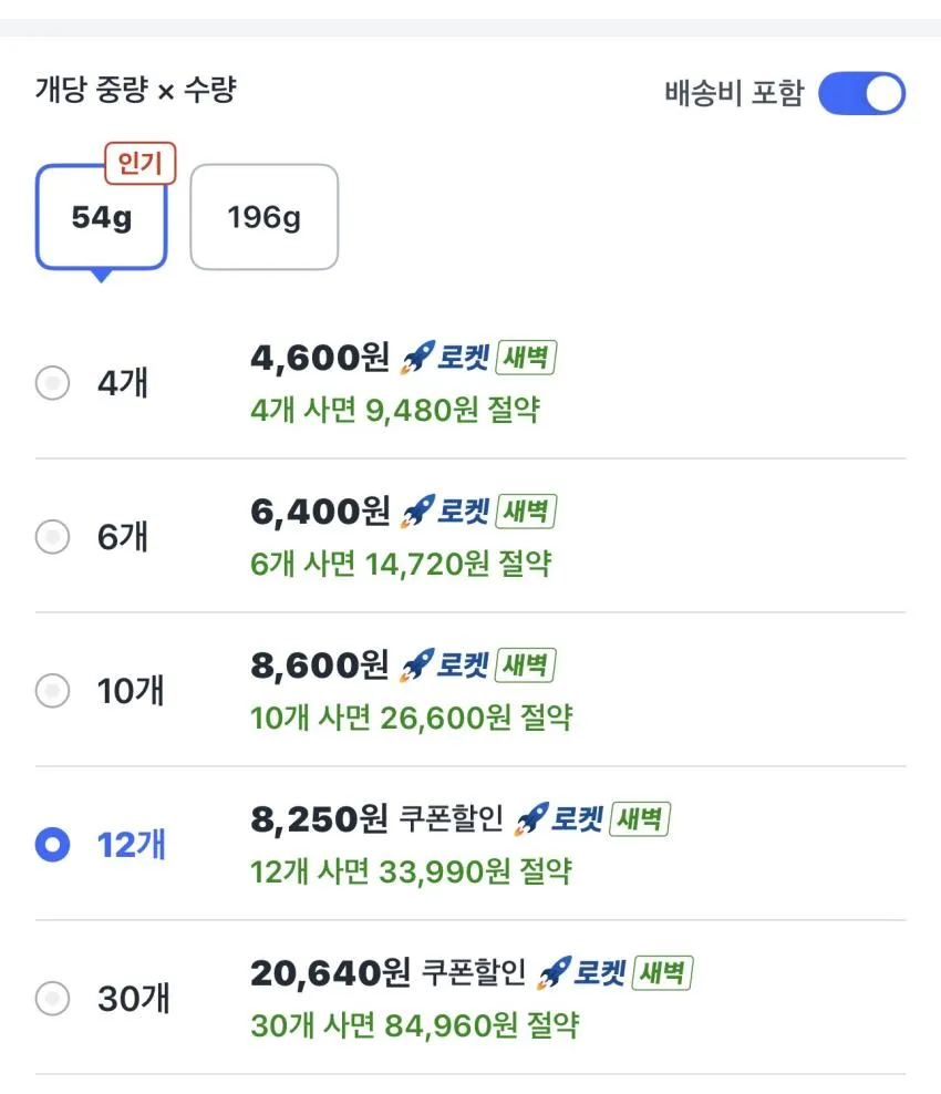 롯데웰푸드 칸쵸 초코 54g 12개