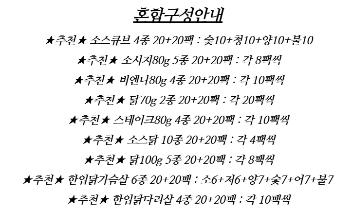 육식토끼 닭가슴살 20+20팩