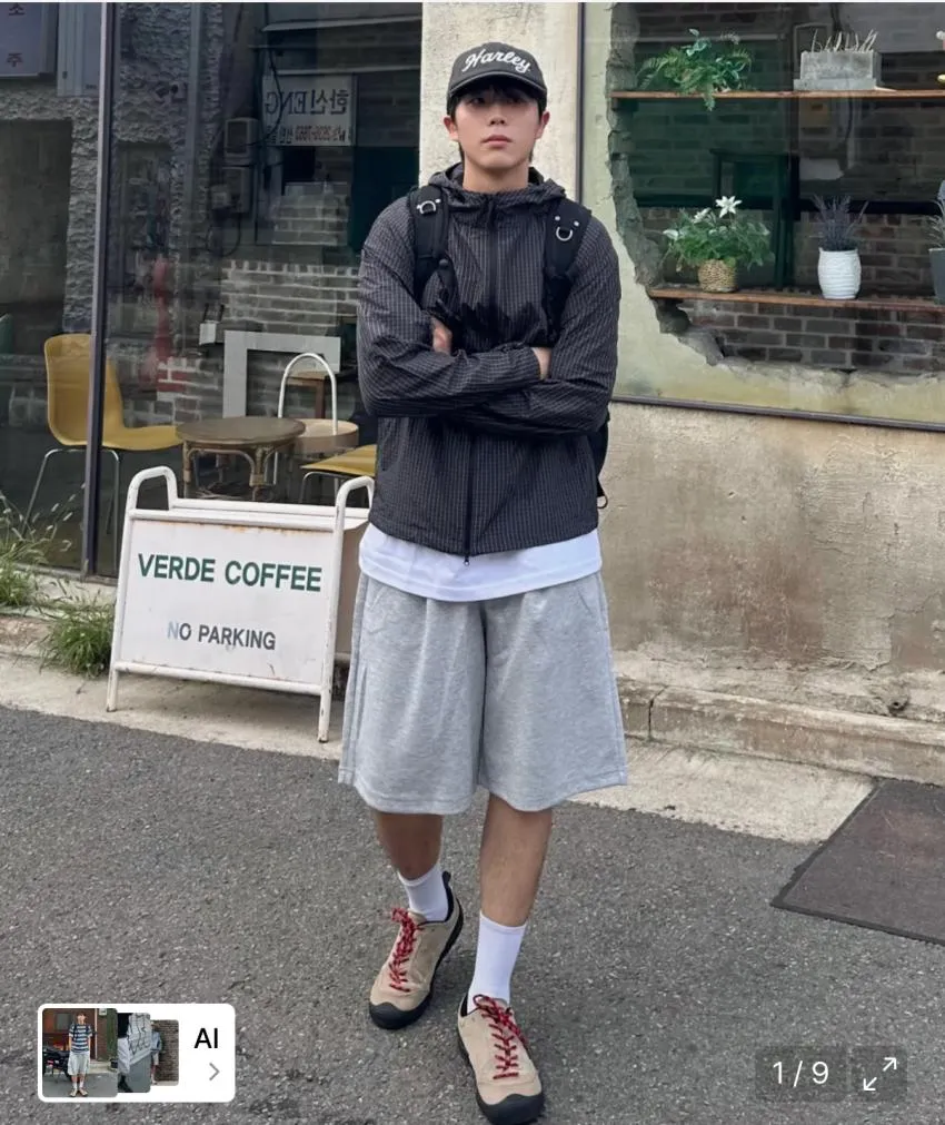 스파오 원턱 버뮤다 쇼츠