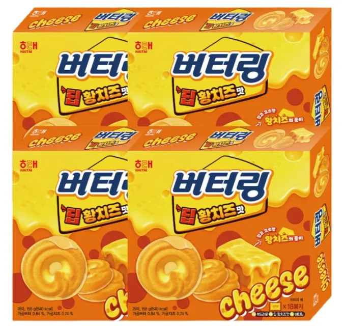 버터링 딥 황치즈맛 155g 4개