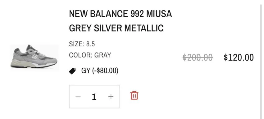 992 그레이 (U992GY) $120 - 265 7족
