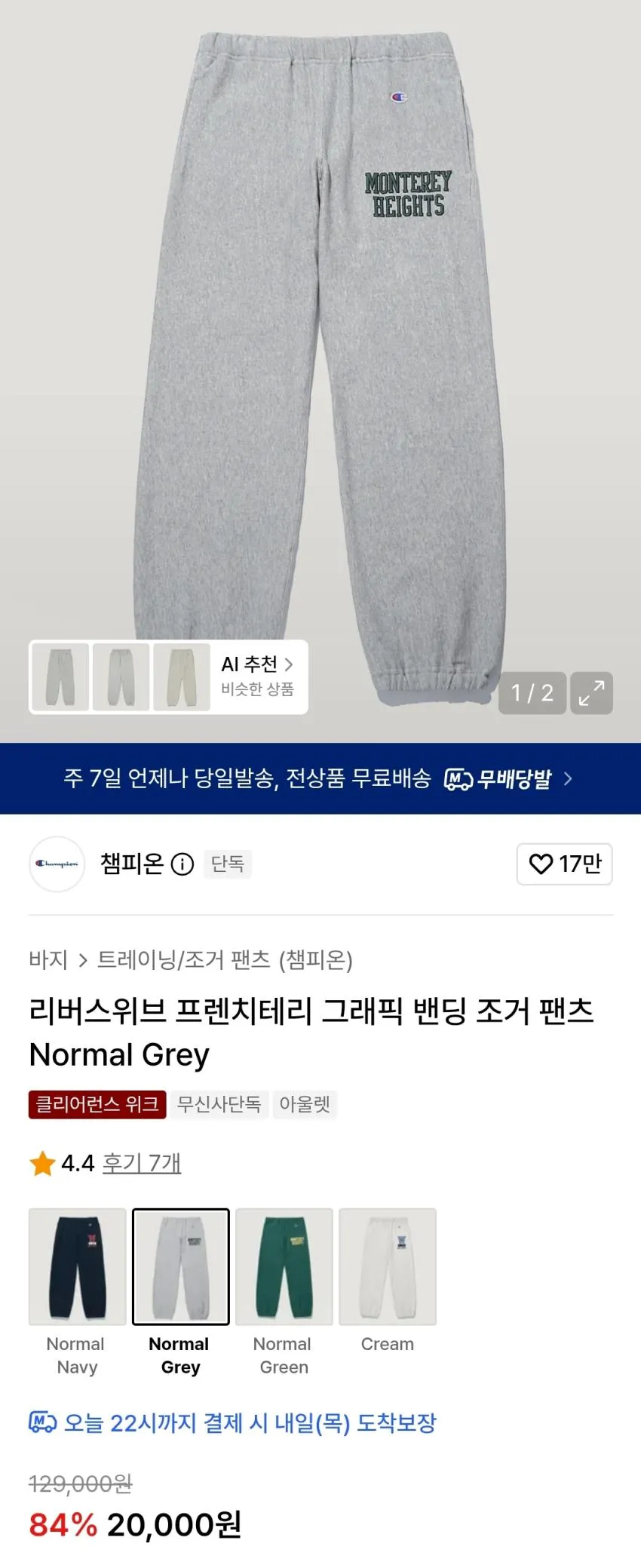 챔피온 후드티 만원, 피그먼트 반팔티 1.3발 등