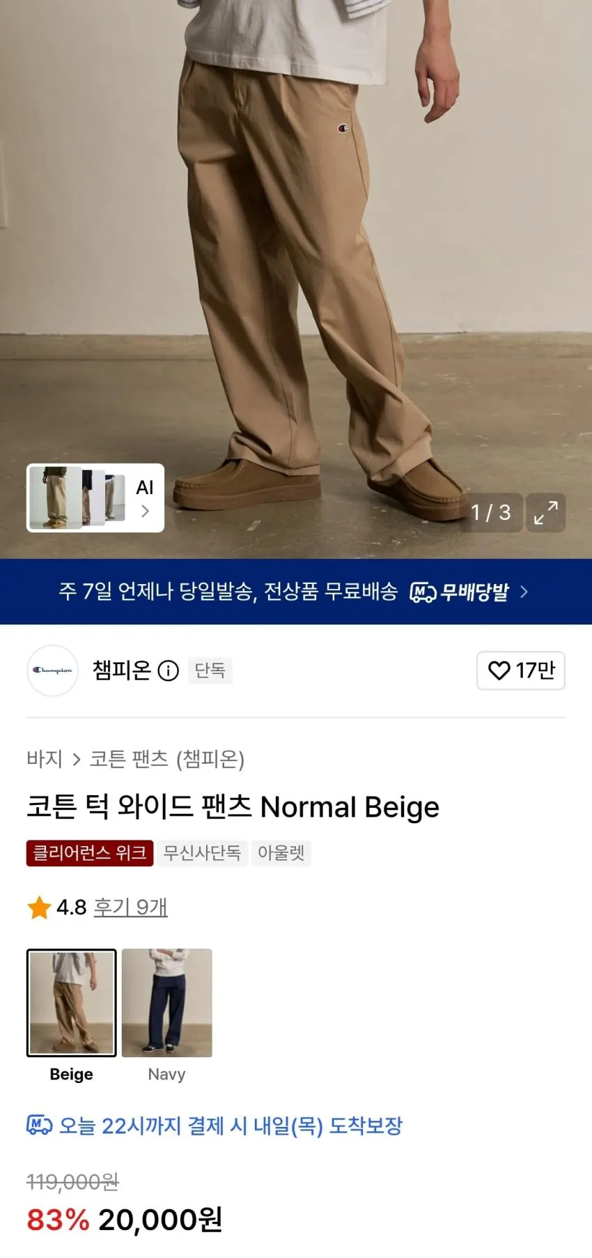 챔피온 후드티 만원, 피그먼트 반팔티 1.3발 등