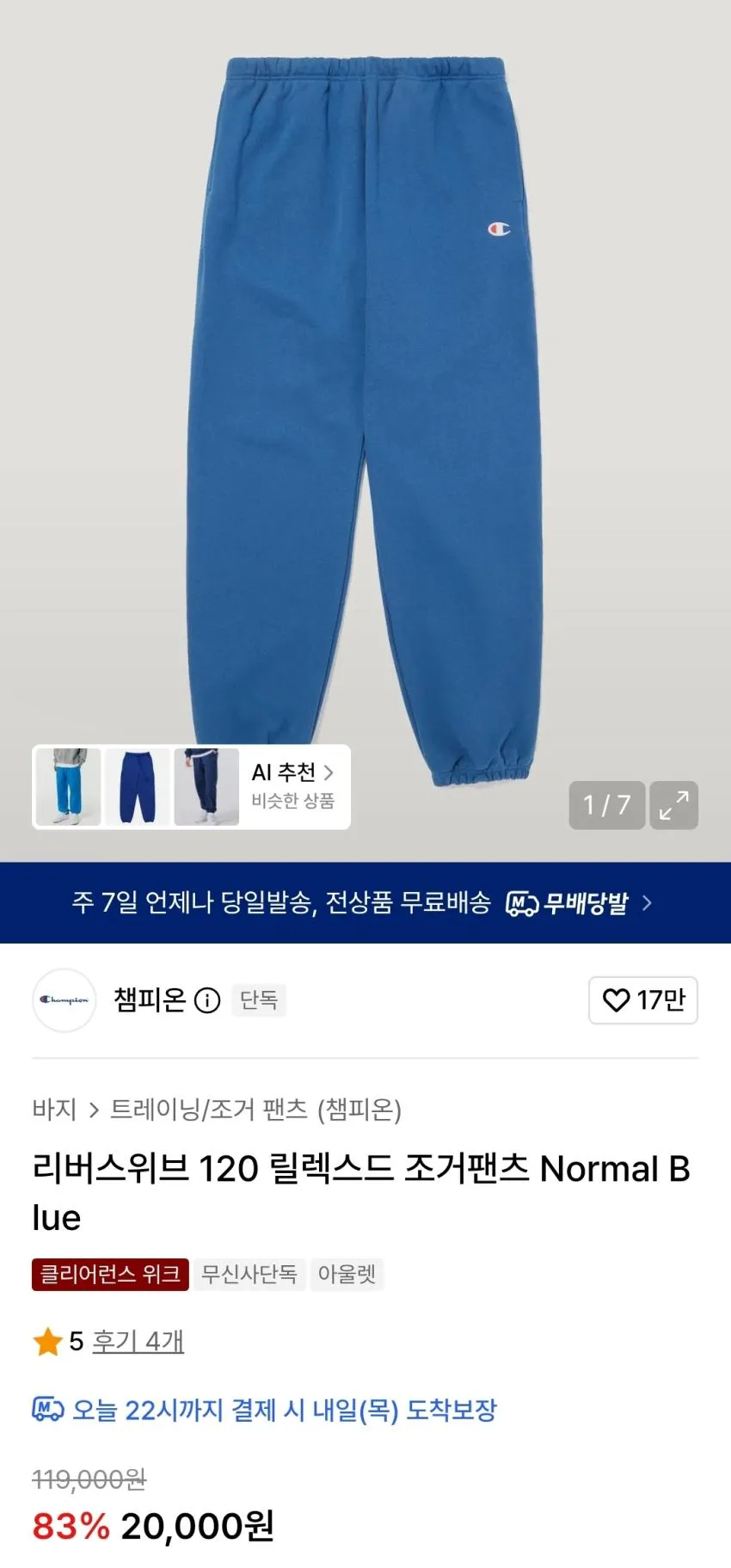 챔피온 후드티 만원, 피그먼트 반팔티 1.3발 등