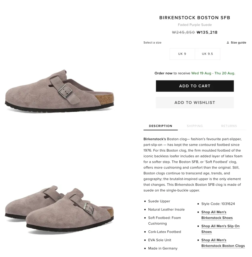 BIRKENSTOCK BOSTON SFB