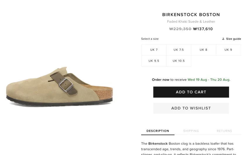 BIRKENSTOCK BOSTON SFB