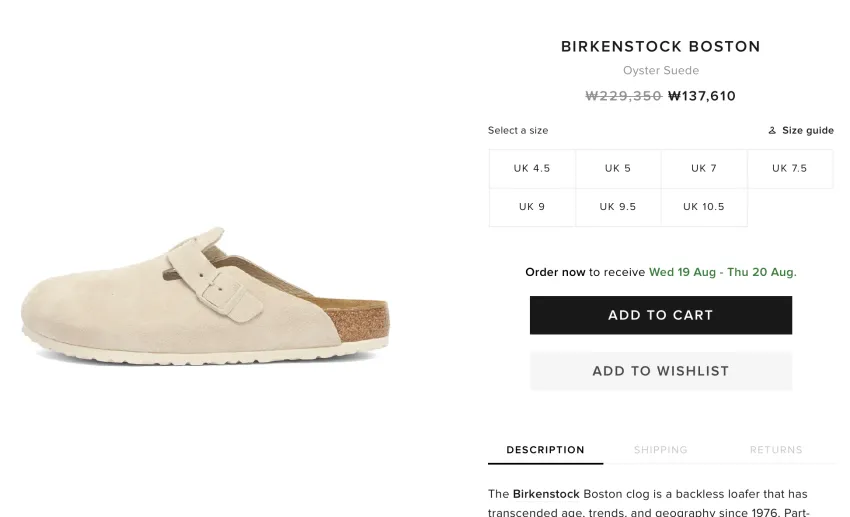 BIRKENSTOCK BOSTON SFB