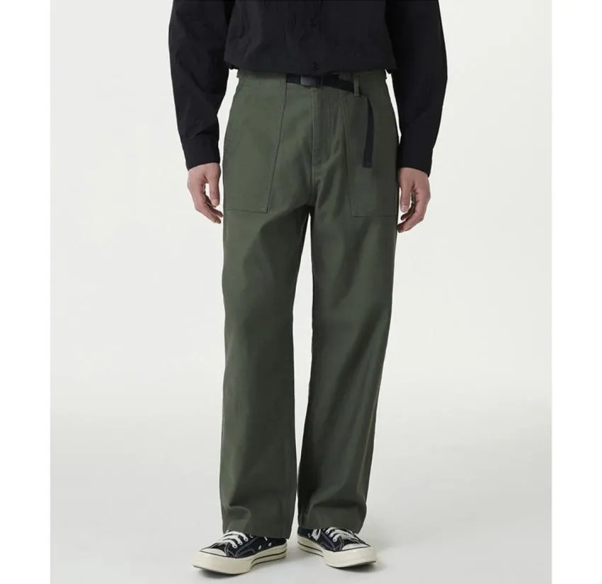 무탠다드 백 사틴 와이드 퍼티그 팬츠 ₩25,490